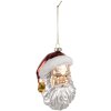 Clayre & Eef 6GL4347 Christmas Pendant White Gold Coloured 8x7x12 cm