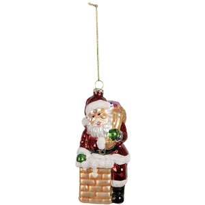 Clayre & Eef 6GL4351 Christmas tag Red Gold coloured...