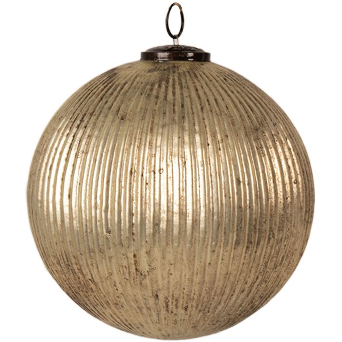 Clayre & Eef 6GL4363L Christmas bauble Gold coloured Ø 26x26 cm