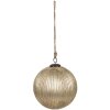 Clayre & Eef 6GL4363M Christmas bauble Gold coloured Ø 20x20 cm