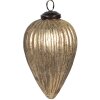 Clayre & Eef 6GL4364M Christmas bauble Gold coloured Ø 9x14 cm