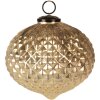 Clayre & Eef 6GL4365M Christmas bauble Gold coloured Ø 15x15 cm