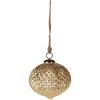 Clayre & Eef 6GL4365M Christmas bauble Gold coloured Ø 15x15 cm