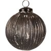 Clayre & Eef 6GL4366M Christmas bauble Grey Ø 10x10 cm