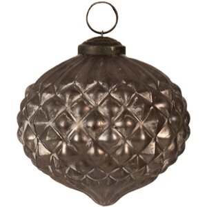 Clayre & Eef 6GL4367M Christmas bauble Grey Ø...