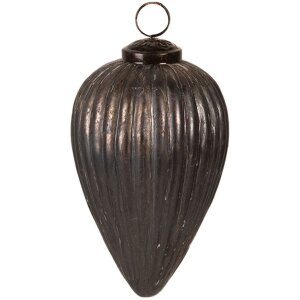 Clayre & Eef 6GL4368S Christmas bauble Grey Ø...