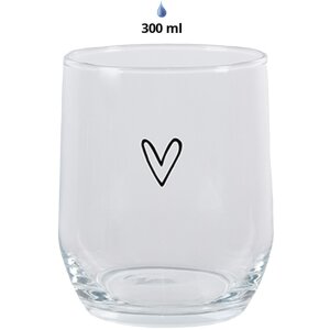 Clayre & Eef 6GL4399 Water glass transparent 300 ml