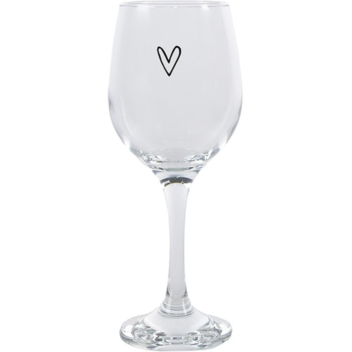 Clayre & Eef 6GL4400 Wine Glass Transparent Ø 8x17 cm - 250 ml