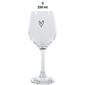 Clayre & Eef 6GL4400 Wine Glass Transparent Ø...