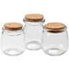 Clayre & Eef 6GL4409 Storage Jar with Lid Transparent Ø 7x8 cm