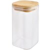 Clayre & Eef 6GL4418 Storage Tin with Lid Transparent 6x6x12 cm