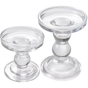 Clayre & Eef 6GL4426 Candle Holder Transparent...