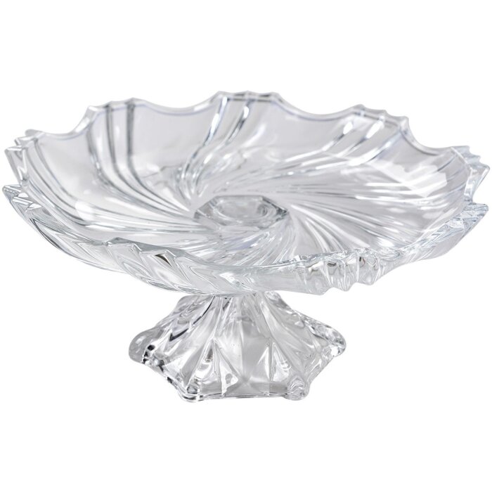 Clayre & Eef 6GL4431 Serving Bowl Transparent Ø 23x11 cm