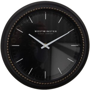 Clayre & Eef 6KL0803 Wall Clock Black Ø 28x5...