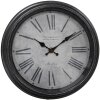 Clayre & Eef 6KL0804 Wall Clock Black Grey Ø 25x4 cm - 1xAA