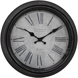 Clayre & Eef 6KL0807 Wall Clock Brown Grey Ø...