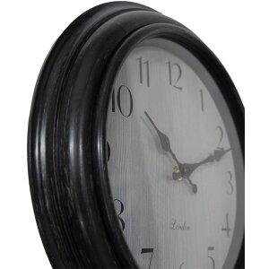 Clayre & Eef 6KL0809 Wall Clock Black Grey Ø...