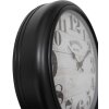 Clayre & Eef 6KL0810 Wall Clock Black Beige Ø 40x7 cm - 1xAA