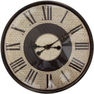 Clayre & Eef 6KL0814 Wall Clock Brown Beige Ø...