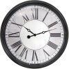 Clayre & Eef 6KL0817 Wall Clock Black Grey Ø 58x8 cm - 1xAA