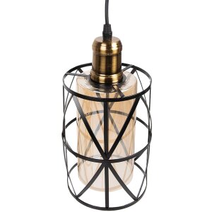 Clayre & Eef 6LMP756 Hanging Lamp Black Ø...