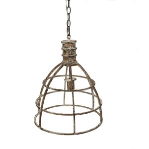 Clayre & Eef 6LMP784 Hanging Lamp Beige Ø...