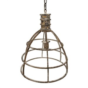 Clayre & Eef 6LMP784 Hanging Lamp Beige Ø...