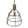 Clayre & Eef 6LMP784 Hanging Lamp Beige Ø 39x47 cm E27-max 1x40W