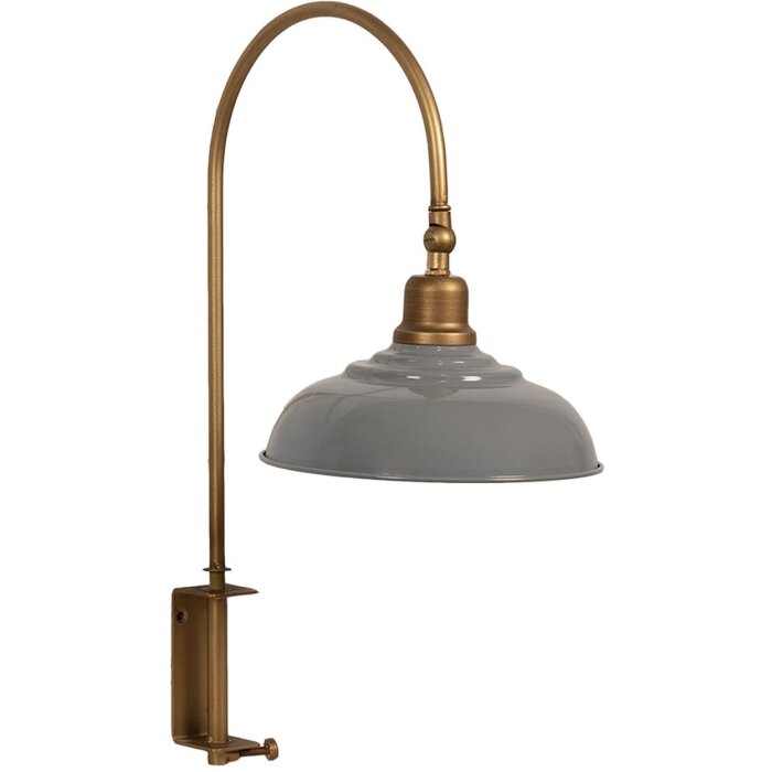 Clayre & Eef 6LMP785 Wall lamp Gold-coloured 33x21x48 cm E14-max 1x60W