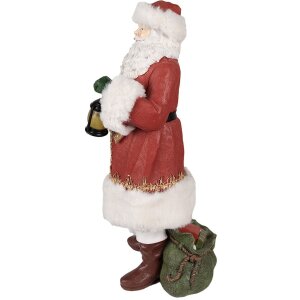 Clayre & Eef 6PR3897 Father Christmas LED Red White 21x18x45 cm