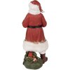 Clayre & Eef 6PR3897 Father Christmas LED Red White 21x18x45 cm