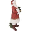 Clayre & Eef 6PR3897 Father Christmas LED Red White 21x18x45 cm