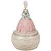 Clayre & Eef 6PR3898 Music Box Pink, White Ø 12x19 cm