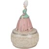 Clayre & Eef 6PR3898 Music Box Pink, White Ø 12x19 cm