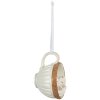 Clayre & Eef 6PR3903 Hanging Mouse in Cup (Set of 2) Beige, Brown 10x7x6 cm