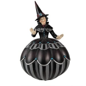 Clayre & Eef 6PR3907 Decoration Witch on Pumpkin...