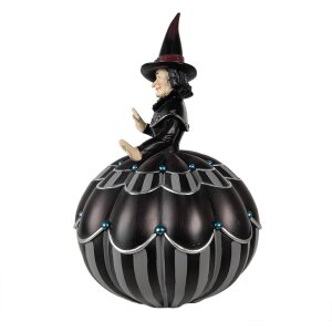 Clayre & Eef 6PR3907 Decoration Witch on Pumpkin...