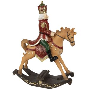 Clayre & Eef 6PR3910 Decoration Rocking Horse Brown...