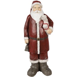 Clayre & Eef 6PR3913 Decoration Father Christmas Red,...