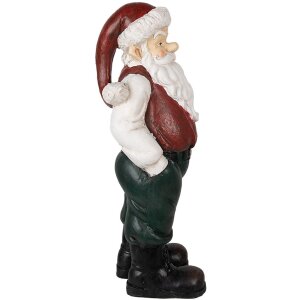 Clayre & Eef 6PR3914 Decoration Father Christmas Red, White 26x25x51 cm