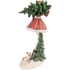 Clayre & Eef 6PR3942 Decoration Girl Red Green 25x17x43 cm