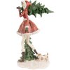 Clayre & Eef 6PR3942 Decoration Girl Red Green 25x17x43 cm