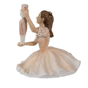 Clayre & Eef 6PR3944 Decorative Ballerina Pink White...