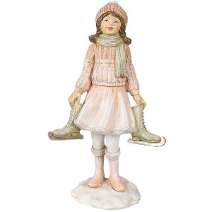 Clayre & Eef 6PR3945 Decoration Girl Pink White...