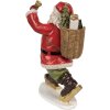 Clayre & Eef 6PR3947 Christmas Decoration Father Christmas Red 14x11x20 cm