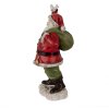 Clayre & Eef 6PR3948 Christmas Decoration Statue Father Christmas Red 13x10x23 cm