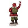 Clayre & Eef 6PR3948 Christmas Decoration Statue Father Christmas Red 13x10x23 cm