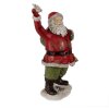 Clayre & Eef 6PR3948 Christmas Decoration Statue Father Christmas Red 13x10x23 cm