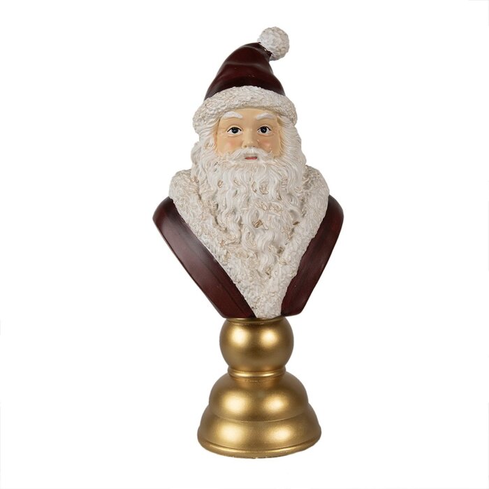 Clayre & Eef Christmas Decoration Father Christmas Red White 19x15x40 cm