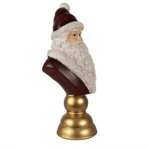 Clayre & Eef Christmas Decoration Father Christmas Red White 19x15x40 cm